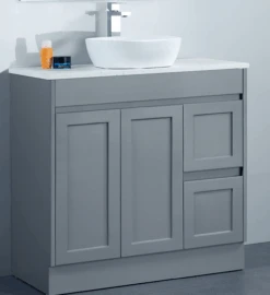 Quinn Free Standing Vanity Single Bowl - 1200mm -HERA Bathware Sales quinn free standing vanity single bowl 1200mmmatte greyvanitiessunny group 946050