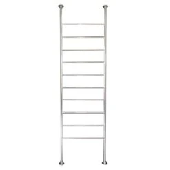 Radiant Round Floor To Ceiling Heated Towel Rail | Radiant