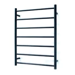Radiant Round Ladder Towel 7 Bars 600x800mm RTR01 (240V) | Radiant -HERA Bathware Sales radiant round ladder towel 7 bars 600x800mm rtr01 240vbottom leftbrushed nickelheated towel railradiant 985678
