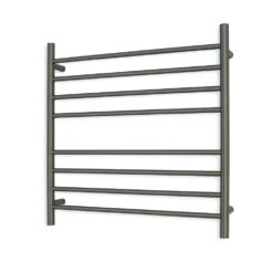 Radiant Round Ladder Towel 8 Bars 750X750mm RTR06 (240V) | Radiant -HERA Bathware Sales radiant round ladder towel 8 bars 750x750mm rtr06 240v radiantbottom leftgun metal greyheated towel railradiant 589461