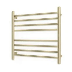 Radiant Round Ladder Towel 8 Bars 750X750mm RTR06 (240V) | Radiant -HERA Bathware Sales radiant round ladder towel 8 bars 750x750mm rtr06 240v radiantbottom leftlight goldheated towel railradiant 105045