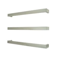 Radiant Square Single Heated Towel Horizontal Bar SBSTR (12V) | Radiant -HERA Bathware Sales radiant square single heated towel horizontal bar sbstr 12v radiantbrushed satin650mm squareheated towel railradiant 896848