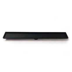 Radiant Tile Insert Floor Grate 900mm (74mm Outlet) -HERA Bathware Sales radiant tile insert floor grate 800mm 74mm outletmatt blackwasteradiant 380013