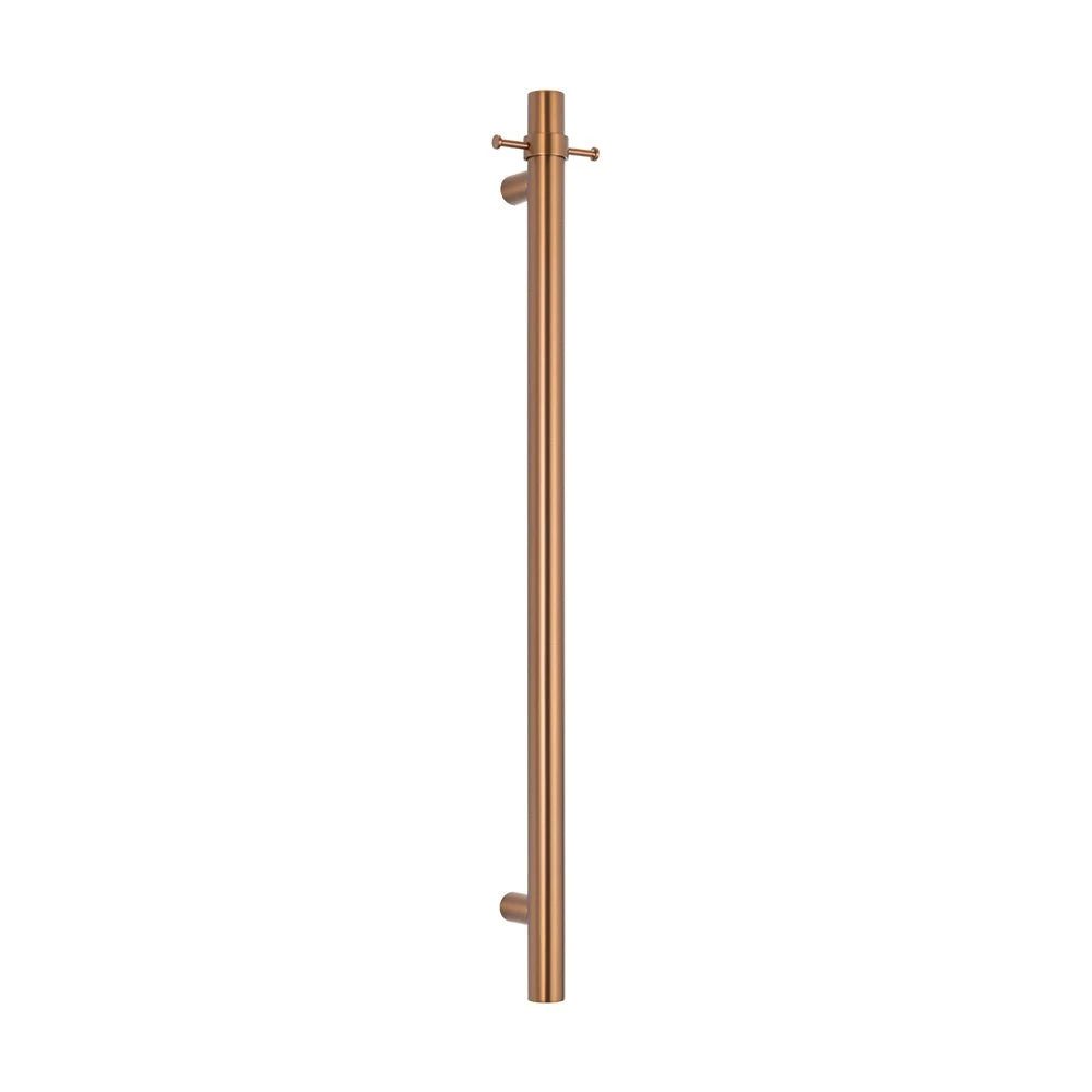 Radiant Vertical Single Heated Towel Bar (12v) - Brushed Bronze Radiant Vertical Single Heated Towel Bar (12v) - Brushed Bronze -HERA Bathware Sales radiant vertical single heated towel bar 12v brushed bronzebrushed bronzeone vertical heated rail with hookheated towel railradiant 438876