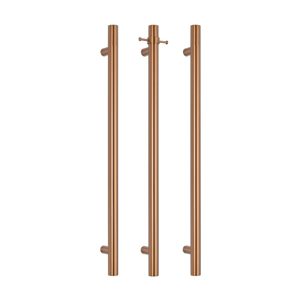 Radiant Vertical Single Heated Towel Bar (12v) - Brushed Bronze Radiant Vertical Single Heated Towel Bar (12v) - Brushed Bronze -HERA Bathware Sales radiant vertical single heated towel bar 12v brushed bronzebrushed bronzeone vertical heated rail with hookheated towel railradiant 666411
