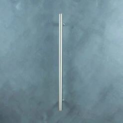 Radiant Vertical Single Heated Towel Bar (12v) - Brushed Satin -HERA Bathware Sales radiant vertical single heated towel bar 12v brushed satinbrushed satinone vertical heated rail without hookheated towel railradiant 604161