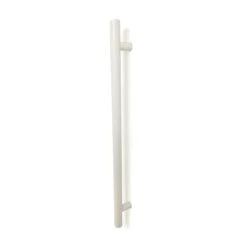 Radiant Vertical Single Heated Towel Bar (12v) - Matte White 3 Radiant Vertical Single Heated Towel Bar (12v) - Matte White -HERA Bathware Sales radiant vertical single heated towel bar 12v matte whitematte whiteone vertical heated rail with hookheated towel railradiant 839377