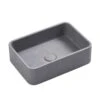 Rimini - Rectangle Extra Deep Concrete Basin 1 Rimini - Rectangle Extra Deep Concrete Basin -HERA Bathware Sales rimini rectangle extra deep concrete basinfrench greyabove counter basinbnk 212378