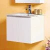 Rio Gloss White Wall Hung Vanity - 600mm 2 Rio Gloss White Wall Hung Vanity - 600mm -HERA Bathware Sales rio gloss white wall hung vanity 600mmcabinet onlyvanitiesbest bm 134047