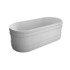 Rome 1800mm Matte White Freestanding Bathtub -HERA Bathware Sales rome 1800mm matte white freestanding bathtubmatte whitebathtubbnk 337509