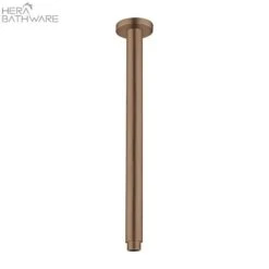 ROUND Ceiling Arm 300mm Length -HERA Bathware Sales round ceiling arm 300mm lengthbrushed bronzeshower armnero tapware 880358