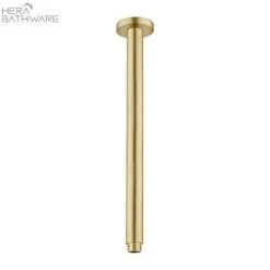 ROUND Ceiling Arm 300mm Length -HERA Bathware Sales round ceiling arm 300mm lengthbrushed goldshower armnero tapware 206487