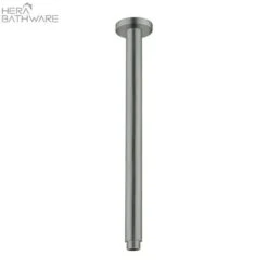 ROUND Ceiling Arm 300mm Length -HERA Bathware Sales round ceiling arm 300mm lengthgraphiteshower armnero tapware 373980