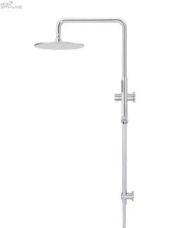Round Combination Shower Rail, 300mm Rose, Single Function Hand Shower -HERA Bathware Sales round combination shower rail 300mm rose single function hand showerchrometapwaremeir 706485