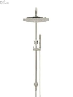 Round Combination Shower Rail, 300mm Rose, Single Function Hand Shower -HERA Bathware Sales round combination shower rail 300mm rose single function hand showergun metaltapwaremeir 548869