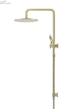 Round Combination Shower Rail 300mm Rose, Three Function Hand Shower -HERA Bathware Sales round combination shower rail 300mm rose three function hand showertiger bronzetapwaremeir 930594