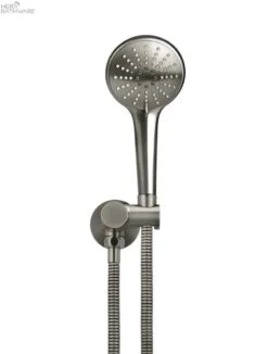 Round Hand Shower On Swivel Bracket 10 Round Hand Shower On Swivel Bracket -HERA Bathware Sales round hand shower on swivel bracketgun metaltapwaremeir 403056