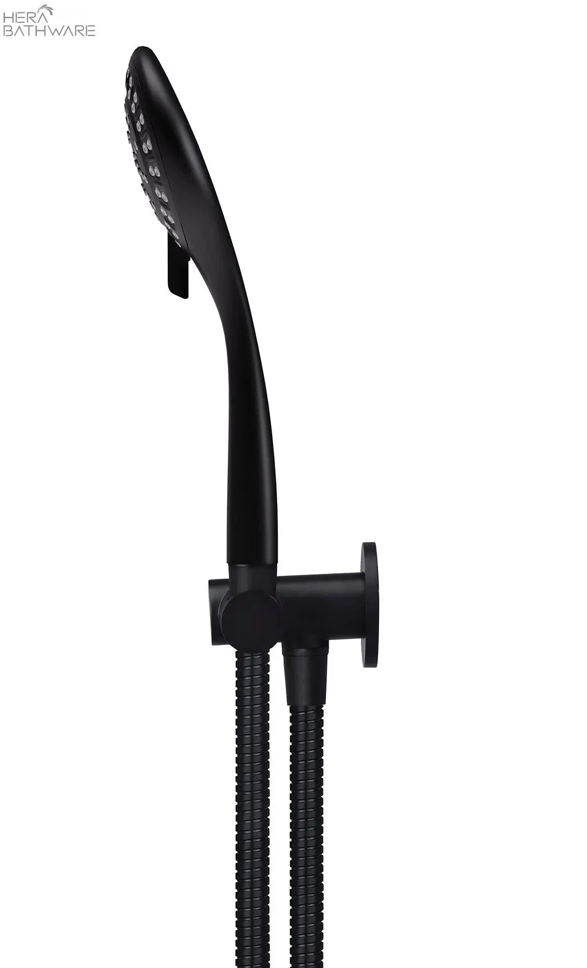 Round Hand Shower on Swivel Bracket Round Hand Shower On Swivel Bracket -HERA Bathware Sales round hand shower on swivel bracketmatte blacktapwaremeir 706750