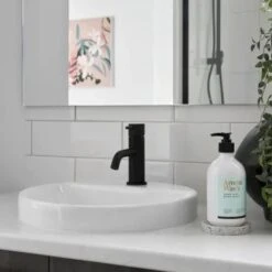 ROUND INSET BASIN WITH TAP LANDING 400MM