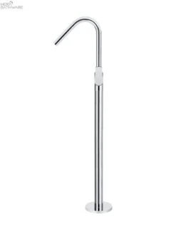 Round Paddle Freestanding Bath Spout And Hand Shower -HERA Bathware Sales round paddle freestanding bath spout and hand showerbrushed nickelfreestanding bath mixermeir 261165