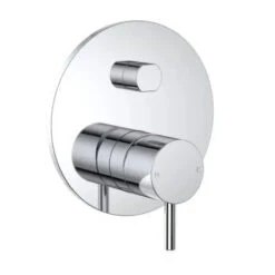 ROUND PIN WALL MIXER WITH DIVERTER