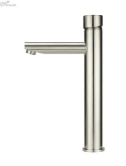 Round Pinless Tall Basin Mixer 13 Round Pinless Tall Basin Mixer -HERA Bathware Sales round pinless tall basin mixerbrushed nickeltapwaremeir 350061