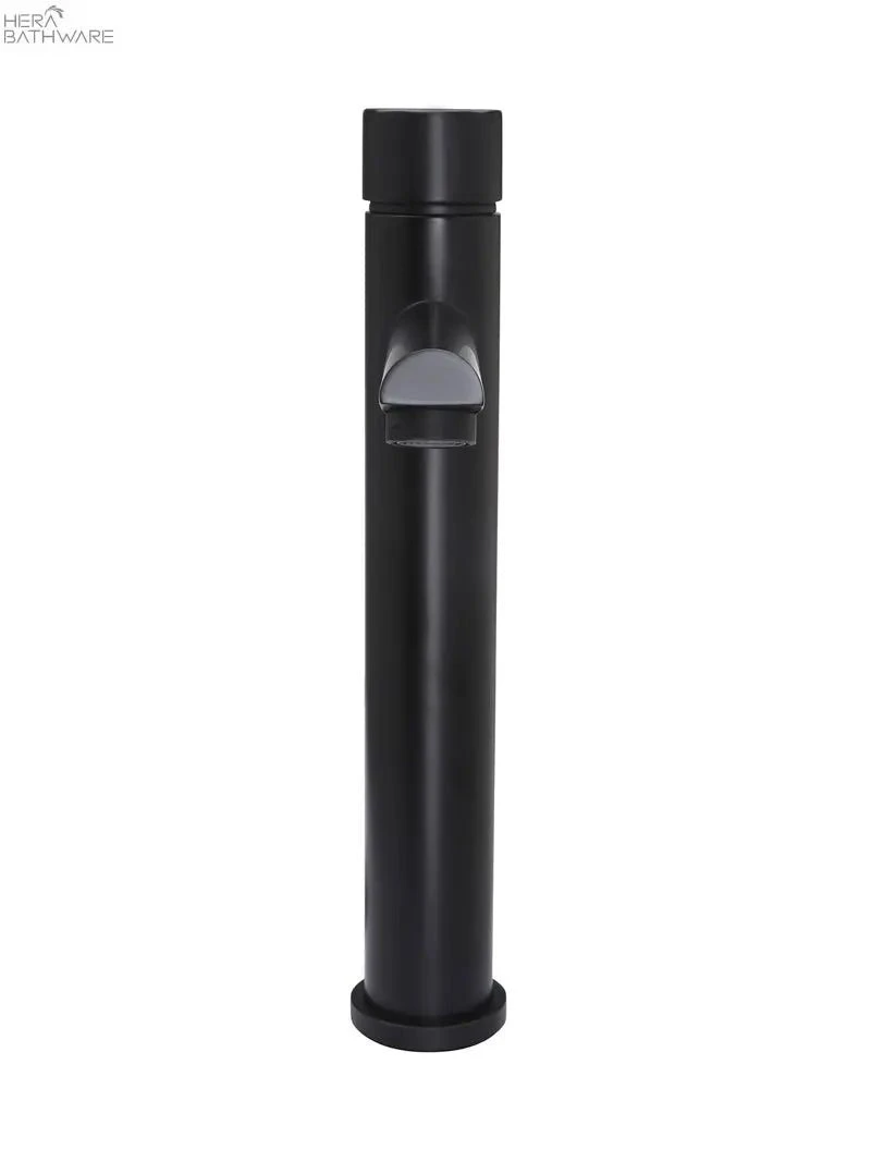 Round Pinless Tall Basin Mixer Round Pinless Tall Basin Mixer -HERA Bathware Sales round pinless tall basin mixermatte blacktapwaremeir 545628