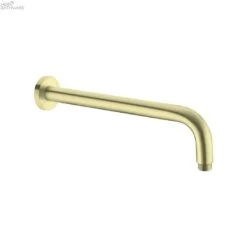 ROUND Shower Arm 330mm -HERA Bathware Sales round shower arm 330mmbrushed goldshower armnero tapware 700489