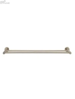 Round Single/Double Towel Rail 600mm -HERA Bathware Sales round singledouble towel rail 600mmsingle towel railchampagnebathroom accessoriesmeir 774854