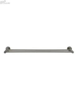 Round Single/Double Towel Rail 600mm -HERA Bathware Sales round singledouble towel rail 600mmsingle towel railgun metalbathroom accessoriesmeir 307856