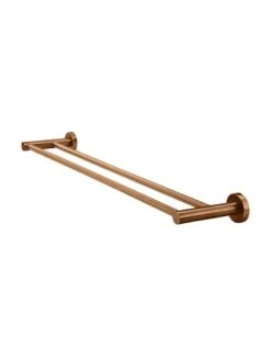 Round Single/Double Towel Rail 600mm -HERA Bathware Sales round singledouble towel rail 600mmsingle towel raillustre bronzebathroom accessoriesmeir 756104