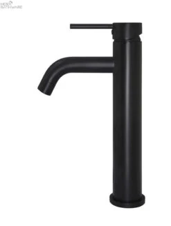 Round Tall Basin Mixer Curved | Meir 10 Round Tall Basin Mixer Curved | Meir -HERA Bathware Sales round tall basin mixer curved meirmatte blacktapwaremeir 449239