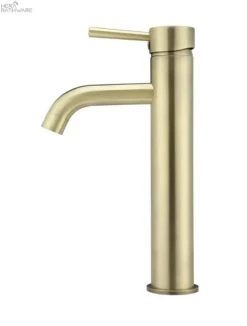 Round Tall Basin Mixer Curved | Meir 12 Round Tall Basin Mixer Curved | Meir -HERA Bathware Sales round tall basin mixer curved meirmatte blacktapwaremeir 749694