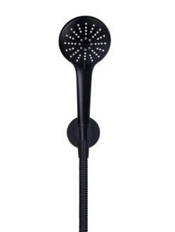 Round Three Function Hand Shower On Fixed Bracket 5 Round Three Function Hand Shower On Fixed Bracket -HERA Bathware Sales round three function hand shower on fixed bracketmatte blacktapwaremeir 381548