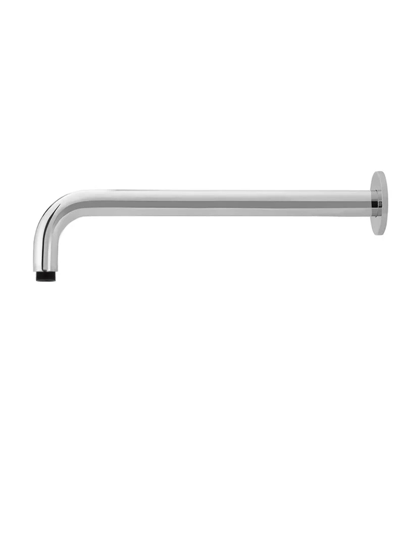 Round Wall Shower Arm 400mm Round Wall Shower Arm 400mm -HERA Bathware Sales round wall shower arm 400mmchromecurved shower armshower armmeir 138143