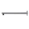 Round Wall Shower Arm 400mm 1 Round Wall Shower Arm 400mm -HERA Bathware Sales round wall shower arm 400mmchromestraight shower armshower armmeir 210675