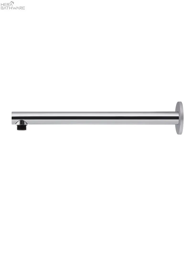 Round Wall Shower Arm 400mm Round Wall Shower Arm 400mm -HERA Bathware Sales round wall shower arm 400mmchromestraight shower armshower armmeir 210675