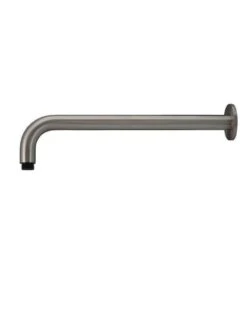 Round Wall Shower Arm 400mm 21 Round Wall Shower Arm 400mm -HERA Bathware Sales round wall shower arm 400mmgun metalcurved shower armshower armmeir 102816