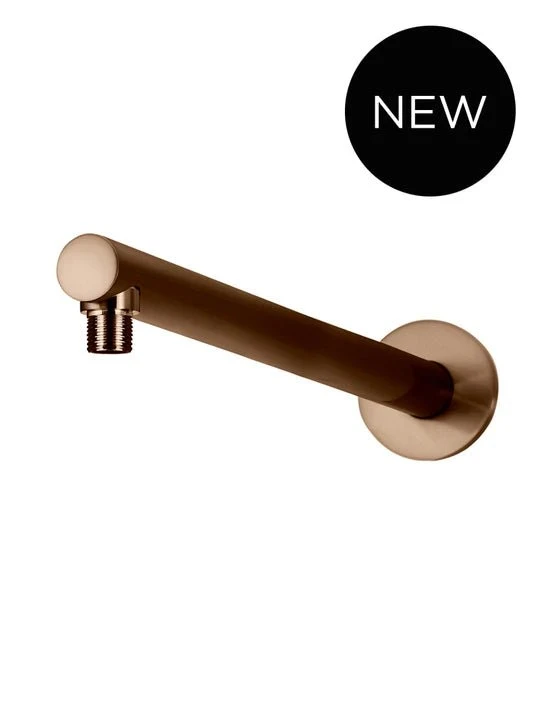 Round Wall Shower Arm 400mm Round Wall Shower Arm 400mm -HERA Bathware Sales round wall shower arm 400mmlustre bronzestraight shower armshower armmeir 335598