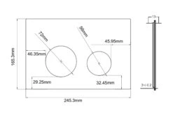 R&T Tyler Round Button, Porcelain Marble White -HERA Bathware Sales rt tyler round button porcelain marble whitetoilet suitescob pen 904471