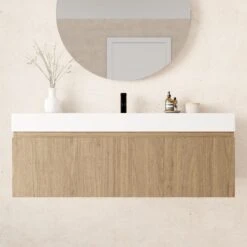 San Remo | 750/900/1200mm Wall Hung Vanity With Rimini Bowl