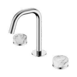 Serenity Basin Set Edge Spout -HERA Bathware Sales serenity basin set edge spoutchromearabescato corchia 6 weeks lead timeedge basin setnero tapware 654158