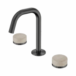 Serenity Basin Set Edge Spout -HERA Bathware Sales serenity basin set edge spoutgun metalrome travertineedge basin setnero tapware 235483