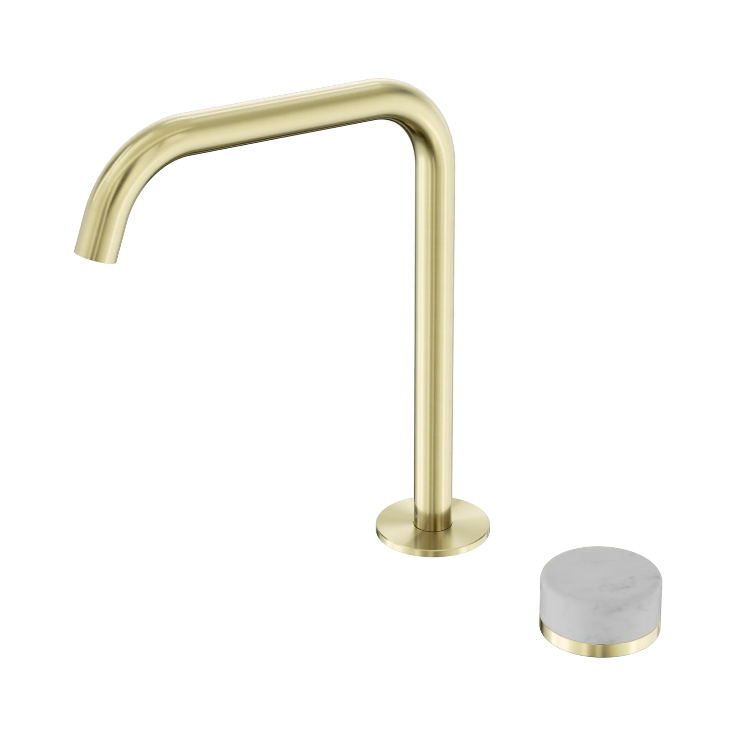 Serenity Progressive Bath/Kitchen Mixer Edge Spout Serenity Progressive Bath/Kitchen Mixer Edge Spout -HERA Bathware Sales serenity progressive bathkitchen mixer edge spoutbrushed goldcarraramixer tapnero tapware 592378
