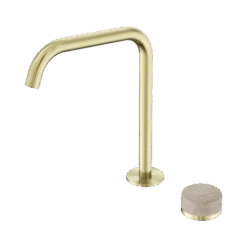 Serenity Progressive Bath/Kitchen Mixer Edge Spout 19 Serenity Progressive Bath/Kitchen Mixer Edge Spout -HERA Bathware Sales serenity progressive bathkitchen mixer edge spoutbrushed goldrome travertinemixer tapnero tapware 222528
