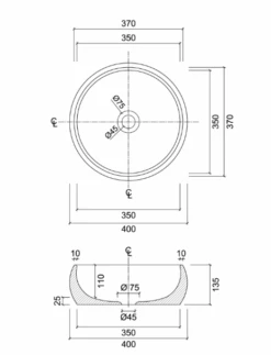 Seymour Sault Above Counter Basin | Eight Quarter -HERA Bathware Sales seymour sault above counter basin eight quarterabove counter basineight quarter 499000