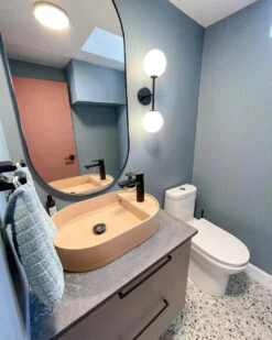 Shelf Oval Basin - Surface Mount (With Taphole) 17 Shelf Oval Basin - Surface Mount (With Taphole) -HERA Bathware Sales shelf oval basin surface mount with tapholewithout overflowcharcoalnood co 814260