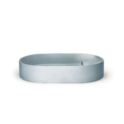 Shelf Oval Basin - Surface Mount (With Taphole) 10 Shelf Oval Basin - Surface Mount (With Taphole) -HERA Bathware Sales shelf oval basin surface mount with tapholewithout overflowpowder bluenood co 870496