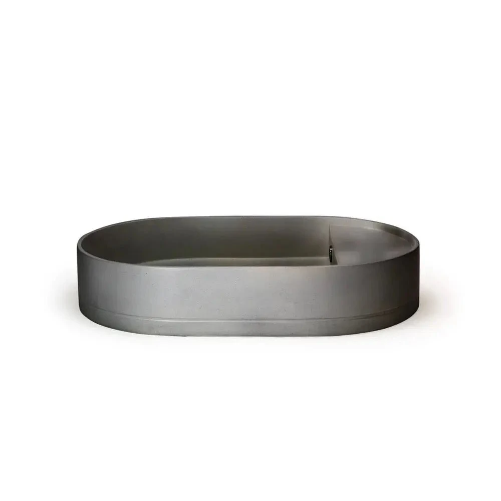 Shelf Oval Basin - Surface Mount (Without Taphole) Shelf Oval Basin - Surface Mount (Without Taphole) -HERA Bathware Sales shelf oval basin surface mount without tapholewithout overflowmidtone greynood co 784722