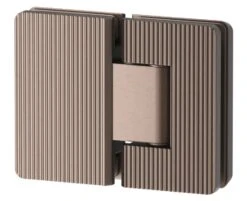 Shower Screen Hinge – Fluted – Glass To Glass -HERA Bathware Sales shower screen hinge fluted glass to glassdusk bronzeshower hingebella vista 742544